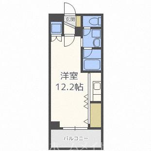 ホーリーフォート南平岸(1DK/1階)の間取り写真