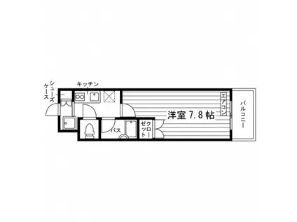 ハウス吉祥寺本町(1K/3階)の間取り写真