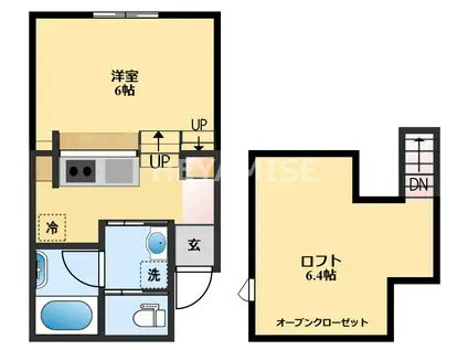 S-HOME(1SK/1階)の間取り写真