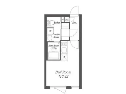 LEGALAND四谷ANNEX(ワンルーム/2階)の間取り写真