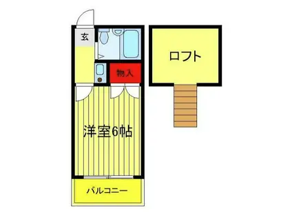 メゾンドネオ柏(1K/2階)の間取り写真