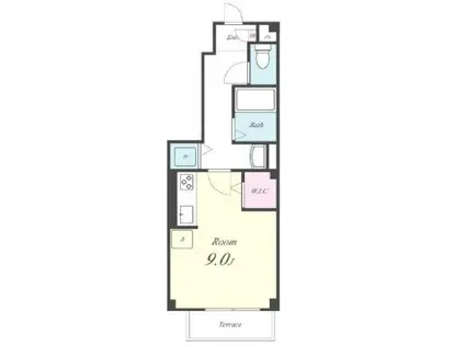 ヴィレッジフィールド彩(ワンルーム/1階)の間取り写真