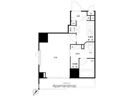 ルーブル大塚伍番館(1K/5階)の間取り写真