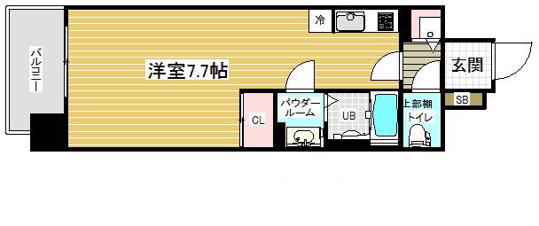 アスヴェル兵庫駅前(ワンルーム/10階)の間取り写真