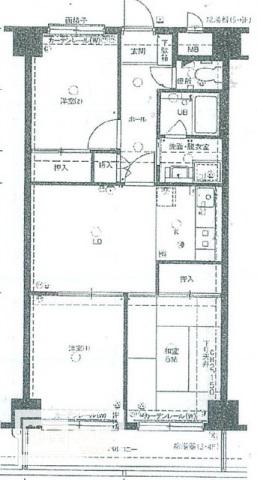 ダイアパレス丸の内(3LDK/3階)の間取り写真