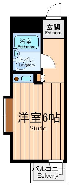 パークアベニュー府中(ワンルーム/3階)の間取り写真