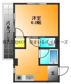R-BOX OHISHI(1K/2階)の間取り写真