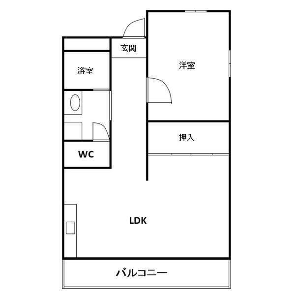 コーポ・アゴソ(2DK/2階)の間取り写真