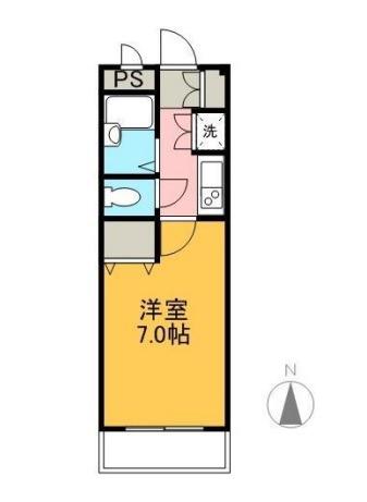 メゾンクレール(1K/1階)の間取り写真