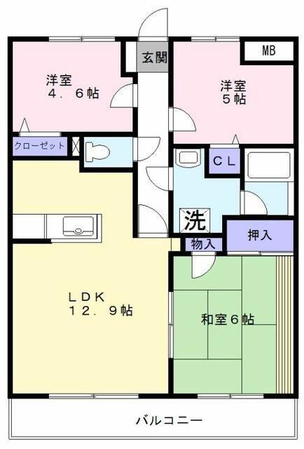 アン・リミエール(3LDK/5階)の間取り写真