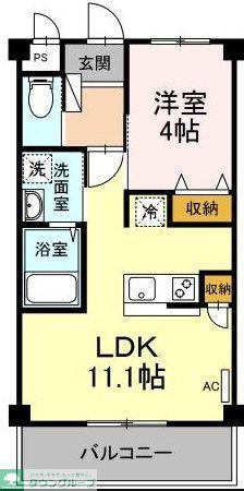 CUESTA M(1LDK/1階)の間取り写真