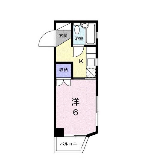 セトルコーポ伊島(1K/3階)の間取り写真