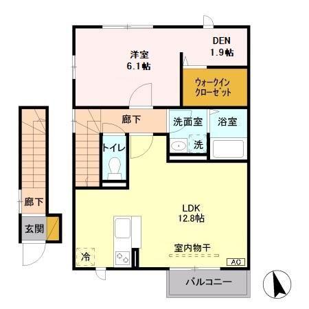 MTウィット(1LDK/2階)の間取り写真