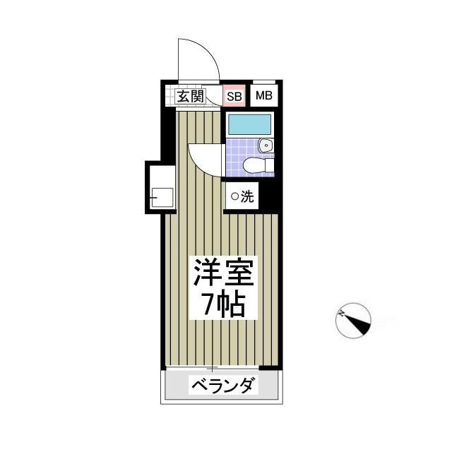 アーバンハイム寿(ワンルーム/3階)の間取り写真