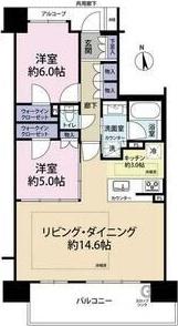 ディモア阿倍野昭和町(2LDK/10階)の間取り写真