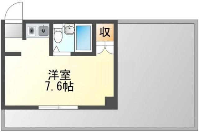 メゾンドサンベール(ワンルーム/2階)の間取り写真