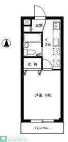フォレスト保谷(1K/3階)の間取り写真