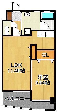 サンシャインII(1LDK/7階)の間取り写真