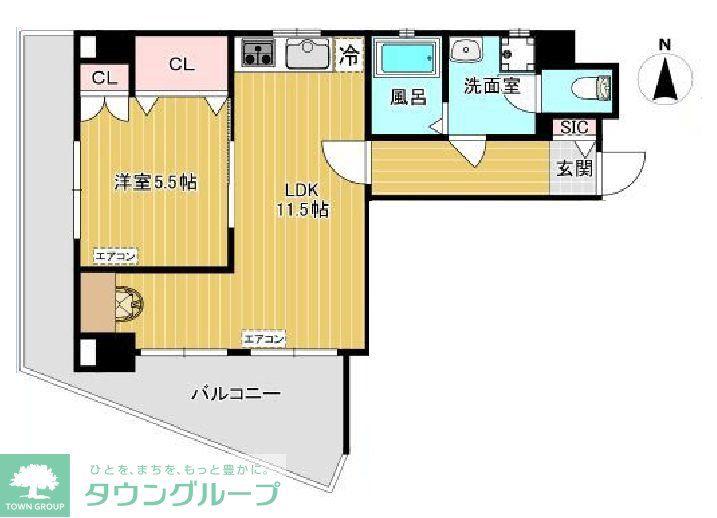 サンパレス西荻パートII(1LDK/3階)の間取り写真