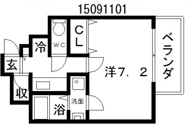エムプラザ長居駅前(1K/10階)の間取り写真