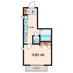 ワイズテラス(1K/3階)の間取り写真