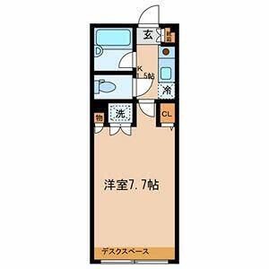 GARDENCOURTKAMIKITAZAWA(1K/2階)の間取り写真