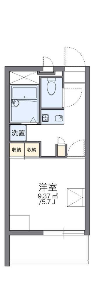 レオパレス白糸(1K/3階)の間取り写真