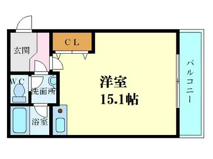 アネスティ七番館(ワンルーム/5階)の間取り写真