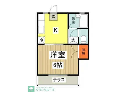 ANNEX1(1K/1階)の間取り写真