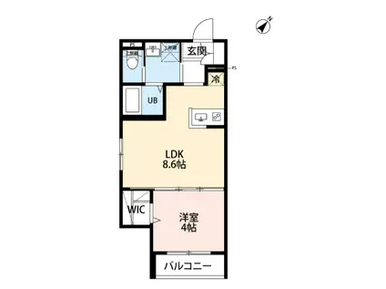 TOKI HOUSE 01(1LDK/3階)の間取り写真