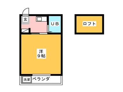クレールこやま(1K/2階)の間取り写真