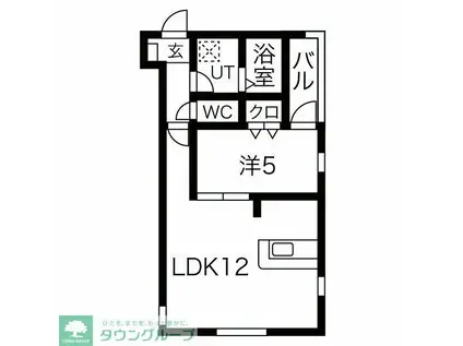 DEVELD千種(1LDK/3階)の間取り写真