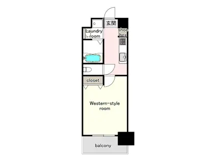 NO.111 CLUB ORIENT BLD TRADING TOWER(1K/11階)の間取り写真