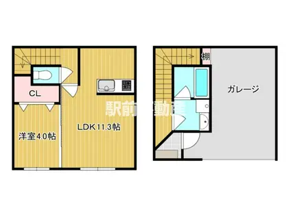 KIBOH(1LDK/4階)の間取り写真