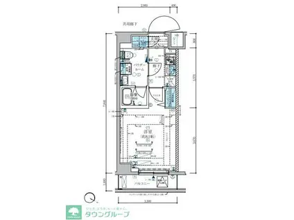 メインステージ板橋志村III(1K/1階)の間取り写真