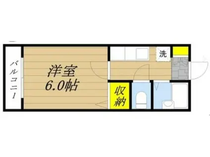 ジュネス・エルI(1K/1階)の間取り写真