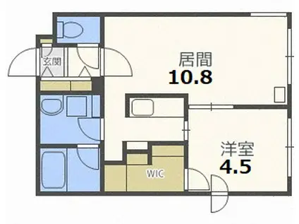 ANGELOT HONGODORI(1LDK/2階)の間取り写真