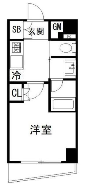 コンシェリア文京大塚(1K/9階)の間取り写真