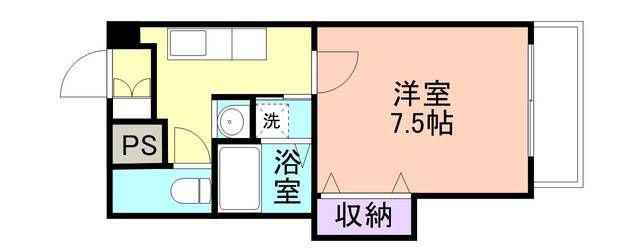 JR和歌山線 岩出駅 徒歩28分 6階建 築30年(1K/2階)の間取り写真