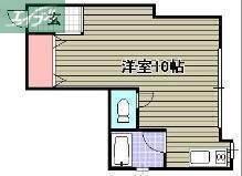オレンジビル(1K/4階)の間取り写真