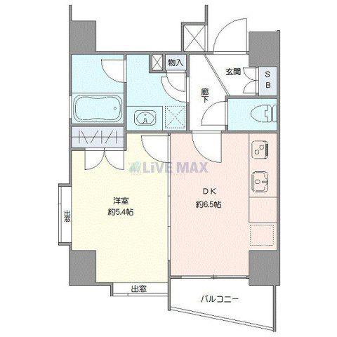 エスコートノヴェル南麻布(1DK/3階)の間取り写真