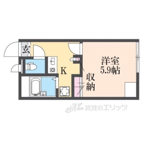レオパレスサンヴィスタ古沢(1K/2階)の間取り写真