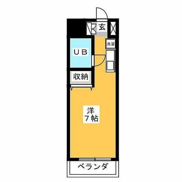 プエルト西池袋(1K/2階)の間取り写真