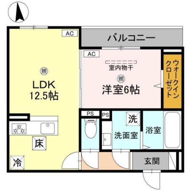プチ ドルチェ(1LDK/1階)の間取り写真