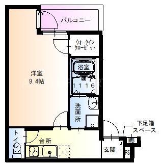 フジパレス太子橋V番館(1K/1階)の間取り写真