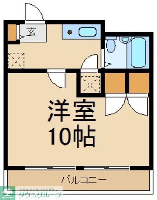 ファーストメイプル(1K/4階)の間取り写真