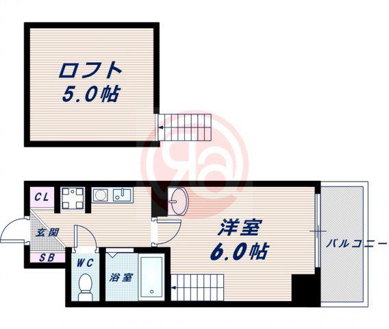 オーナーズ昭和町(1K/7階)の間取り写真
