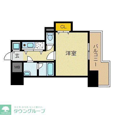 ビジネス・ワン天神 (1K/9階)の間取り写真