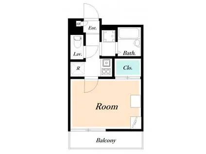 レオパレスSHO 3(1K/1階)の間取り写真