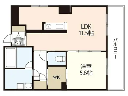 OLIVIER(1LDK/2階)の間取り写真